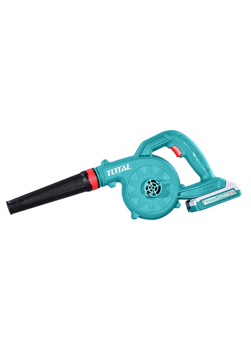 توتال منفاخ لاسلكي من توتال بجهد ٢٠ فولت مع بطارية ٢٫٠ أمبير-ساعة وشاحن، بسرعة دوران بدون حمل تصل إلى ١٨٠٠٠ دورة في الدقيقة، وبأقصى حجم هواء ٢٫٧ متر مكعب في الدقيقة - Image 4